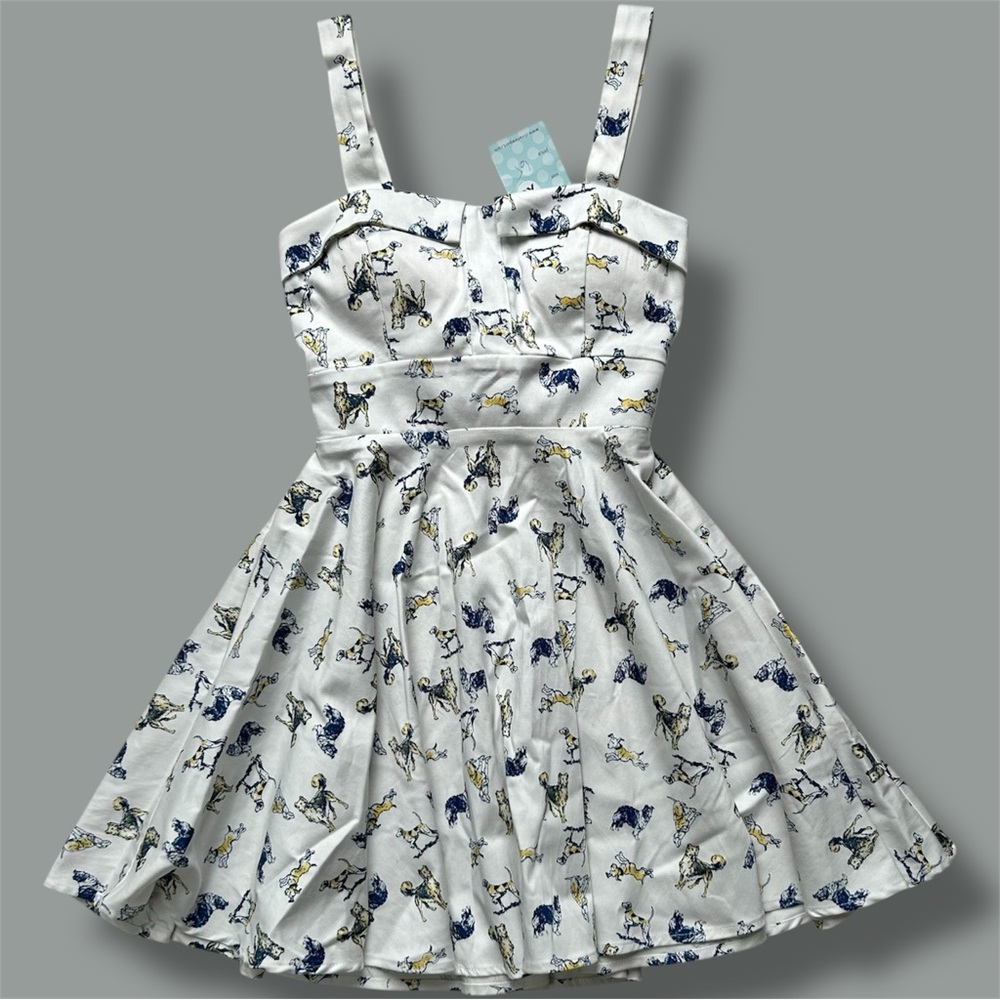 Ixia ‘Man’s Best Friend’ Dogs Dress Pin Up Rockability Style size XS Made in USA